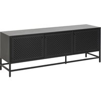 Ebuy24 - Newcastle Sideboard L160 mit 3 Gittertüren Metall schwarz. von EBUY24