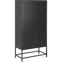 Newcastle Vitrinenschrank mit 2 Gittertüren Metall schwarz. Newcastle Vitrinenschrank mit 2 Gittertüren Metall schwarz. von EBUY24