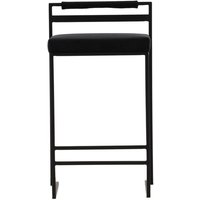 Opelika Barhocker Velour schwarz. Opelika Barhocker Velour schwarz. von EBUY24
