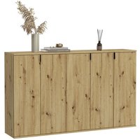 ProjektX Kommode 2+2+1-türig 5 Türen Eiche Dekor. von EBUY24