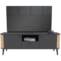 Ebuy24 - Pure tv Tisch 2 Türen, 1 Schublade, 1 Ablage grau,Eiche dekor. von EBUY24