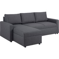 Sander Schlafsofa mit Ottomane, Aufbewahrung und Auszug grau. von EBUY24