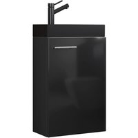 Ebuy24 - 2-tlg Waschtisch Slito schmal Schwarz von EBUY24