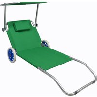 Ebuy24 - Sonnenliege Liegestuhl Rollen Dach von EBUY24