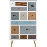 Thames Kommode in weiß mit 13 verschiedenfarbigen Schubladen. Fertig montiert. Thames Kommode in weiß mit 13 verschiedenfarbigen Schubladen. Fertig montiert. von EBUY24