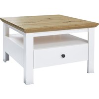 Universal Couchtisch 1 Offenes Fach Eiche Dekor, weiß. von EBUY24