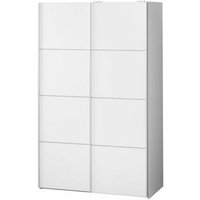 Verona Schwebetürenschrank Breite 122 cm, Höhe 201 cm weiss. von EBUY24