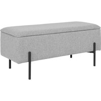 Watford Sitzbank mit Aufbewahrung hellgrau, schwarz. von EBUY24