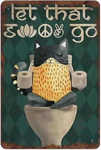 Vintage Metall-Blechschild "Let That Go", 15,2 x 20,3 cm, für Bars, Restaurants, Cafés, Pubs von EBVUOZ