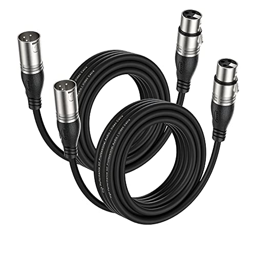 EBXYA XLR Mikrofonkabel 5M 2er Pack - Premium 3-Pin Symmetrisches Stecker auf Buchse Kabel für Mikrofon und DMX EBXYA XLR Mikrofonkabel 5M 2er Pack - Premium 3-Pin Symmetrisches Stecker auf Buchse Kabel für Mikrofon und DMX von EBXYA