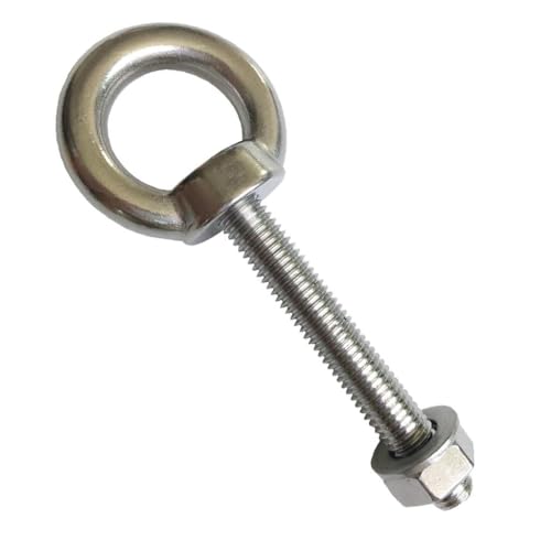 Augenschrauben mit Außengewinde, 304 SS Schulter-Ringschrauben mit Muttern und Unterlegscheiben, M3-M16, mehrere Größen, 110 Stück(12M*30mm 2pcs) von EBZFASO