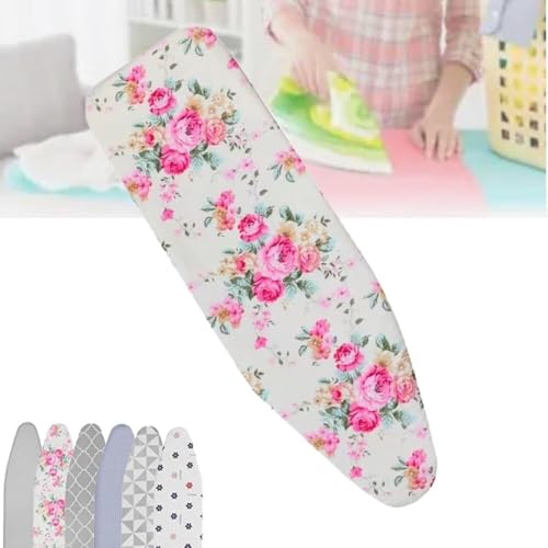 Bügelbrettbezug und -Auflage Bügelbrettbezug und -unterlage, 3er-Pack, Mehrfarbig, mehrere Größen(Peony,13 X 44 Inch (34 X 110 cm)) von EBZFASO