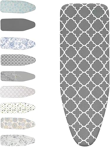 Bügelbrettbezug und -Auflage Bügelbrettbezug und -unterlage, Mehrfarbig, mehrere Größen(Grey Plaid,97x33 cm(13x38 inch)) von EBZFASO