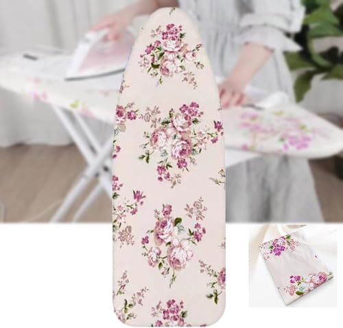 Bügelbrettbezug und -Auflage Bügelbrettbezug und -unterlage aus Baumwolle, 2er-Pack, Mehrfarbig, mehrere Größen(Peony,12x36 inch(30x90 cm)) von EBZFASO