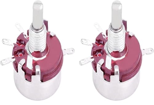 Drahtgewickelte Potentiometer Drehpotentiometer WTH118 470-4,7M Ohm Einzelumdrehung Linear Carbon Film 10mm 4Pin 2er-Pack(33K Ohm) von EBZFASO