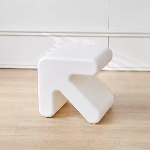 EBZFASO Beistelltisch Kunststoff Getränk Ende Tisch Akzent Seite Tisch Hocker Nachttisch Multicolor(Bianco) von EBZFASO