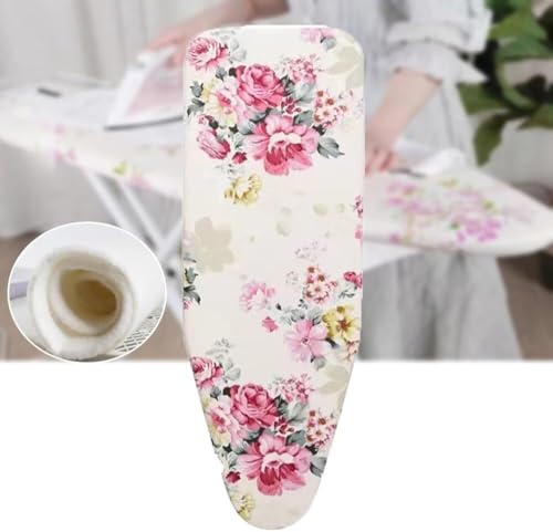 EBZFASO Bügelbrettbezug und -Auflage Bügelbrettbezug und -unterlage, Baumwolle, hitzebeständig, 3er-Pack, rote Pfingstrose, mehrere Größen(12x36 inch(90x30 cm)) von EBZFASO