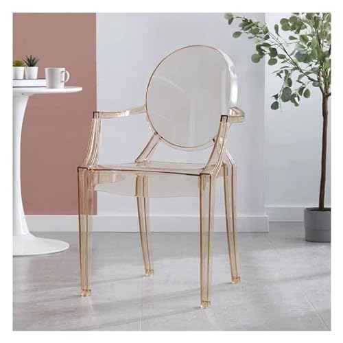 EBZFASO Esszimmer- und Küchenstühle Esszimmerstühle aus Acryl mit Armlehne, Braun, 2er-Pack EBZFASO Esszimmer- und Küchenstühle Esszimmerstühle aus Acryl mit Armlehne, Braun, 2er-Pack von EBZFASO