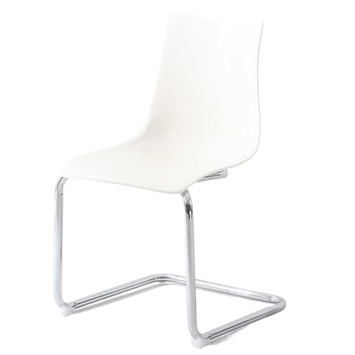 EBZFASO Esszimmer- und Küchenstühle Esszimmerstühle aus Acryl mit Rückenlehne, Mehrfarbig(White) von EBZFASO