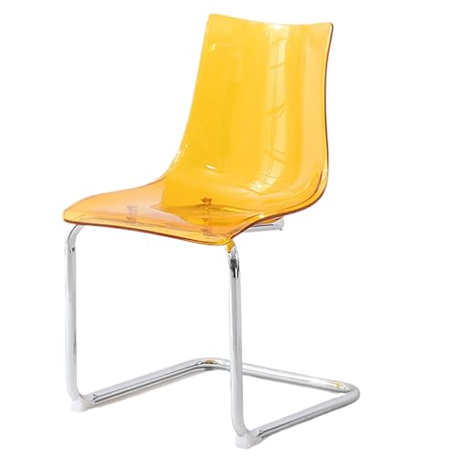 EBZFASO Esszimmer- und Küchenstühle Esszimmerstühle aus Acryl mit Rückenlehne, Mehrfarbig(Yellow) von EBZFASO