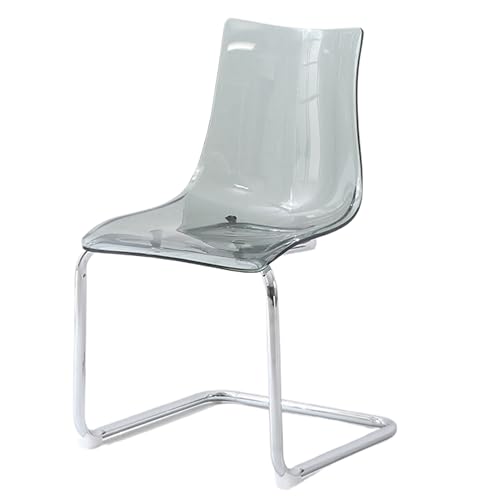 EBZFASO Esszimmer- und Küchenstühle Esszimmerstuhl aus Acryl mit Rückenlehne, Mehrfarbig(Grey) von EBZFASO
