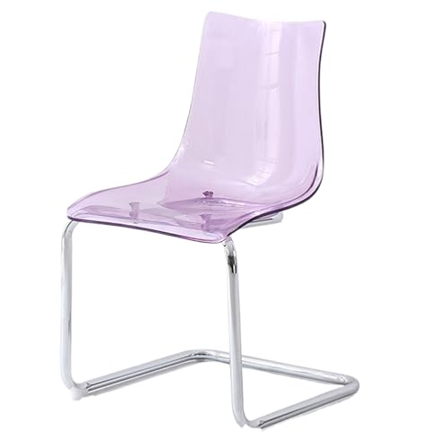 EBZFASO Esszimmer- und Küchenstühle Esszimmerstuhl aus Acryl mit Rückenlehne, Mehrfarbig(Purple) von EBZFASO