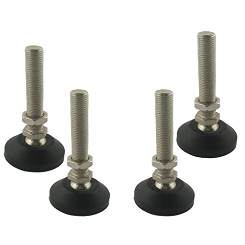 EBZFASO Möbel-Nivellierfüße Verstellbare Stellfüße mit Gewinde, 4er-Pack, mehrere Größen, Nylonbasis(50xm8x80mm) von EBZFASO