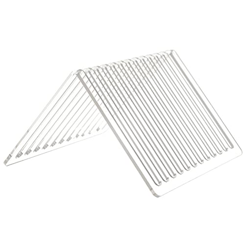 EBZFASO Plattenständer für Musikzimmer, Dreieckiger Vinyl-Schallplatten- und CD-Displayhalter, transparent, 20,6 x 19,8 x 12,9 cm von EBZFASO