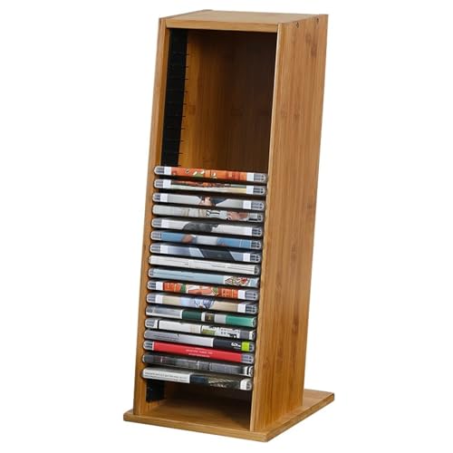 EBZFASO Plattenständer für Musikzimmer, Holz CD-Aufbewahrungsregal Schallplattenhalter Organizer Displayständer von EBZFASO