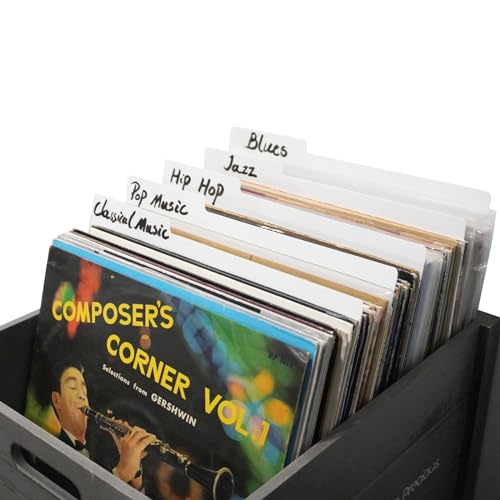 EBZFASO Plattenständer für Musikzimmer, Packung mit 10 weißen doppelseitigen Trennblättern aus Kunststoff for Schallplatten, 12,9 x 12,5 Zoll EBZFASO Plattenständer für Musikzimmer, Packung mit 10 weißen doppelseitigen Trennblättern aus Kunststoff for Schallplatten, 12,9 x 12,5 Zoll von EBZFASO