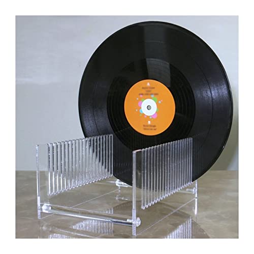 EBZFASO Plattenständer für Musikzimmer, Schallplattenhalter aus Acryl for 20 Schallplatten (12 Zoll) von EBZFASO