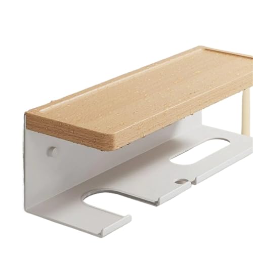 EBZFASO Universeller Haartrocknerhalter, Haartrocknerhalter zur Wandmontage ohne Bohren, Weiß, mehrere Größen(L) von EBZFASO