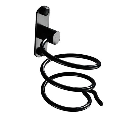 EBZFASO Universeller Haartrocknerhalter, Packung mit 2 mehrfarbigen Haartrocknerhaltern zur Wandmontage for das Badezimmer(Black) von EBZFASO