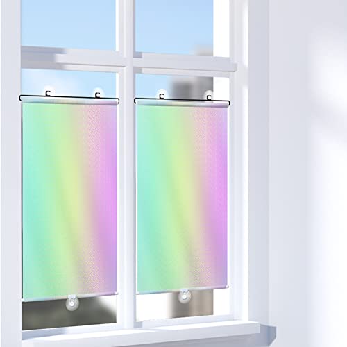 EBZFASO Verdunkelungsrollos Bildschirm-temporäre Jalousien, kein Bohren erforderlich, tragbares Visier(45x125cm/17.7x49.2in) von EBZFASO