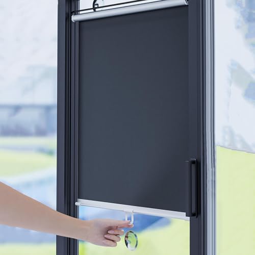 EBZFASO Verdunkelungsrollos Temporäre Jalousien for Fenster, Schutz und Absicherung(40 * 125cm) von EBZFASO
