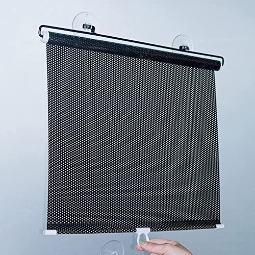 EBZFASO Verdunkelungsrollos Verdunkelungsvorhänge mit Saugnapf, temporäre Jalousien, Sonnenschutz for die Windschutzscheibe(45x125cm/17.7x49.2in) von EBZFASO