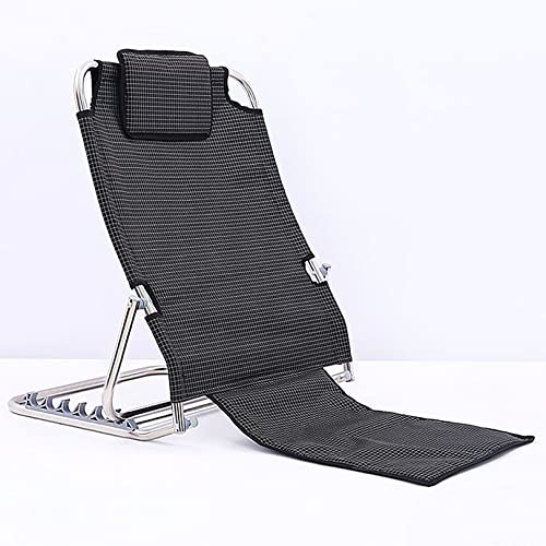 EBZFASO Verstellbare, klappbare Bettlehne mit Armlehnen 6 verstellbare Faltbare Bett Sit Up Rückenlehne for Behinderte Pflege Strand bettlägerige ältere(#1) von EBZFASO
