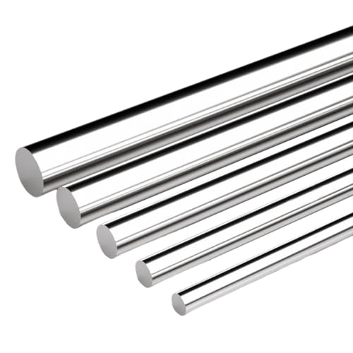 Edelstahl-Rundstangen, Metallwellen, glatte Edelst 1 Stück 304 Edelstahlstange, 22 mm Durchmesser, mehrere Größen(22x500mm) von EBZFASO