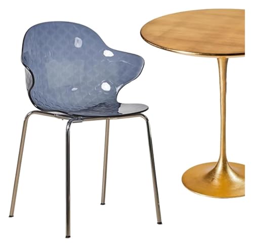 Esszimmer- und Küchenstühle Esszimmerstühle mit Armlehnen, PC-Kohlenstoffstahl, 2er-Pack, Mehrfarbig, mehrere Größen(Blue,2PCS) von EBZFASO