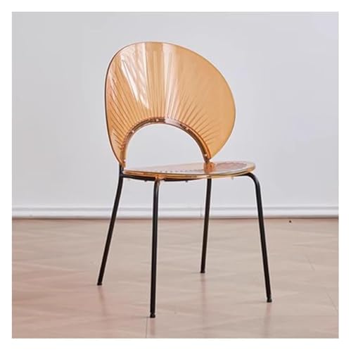 Esszimmer- und Küchenstühle Shell Esszimmerstuhl mit Kissen und Rädern, Mehrfarbig, mehrere Größen(Brown) von EBZFASO