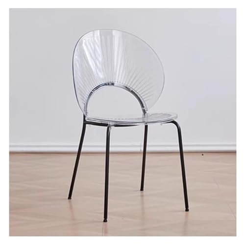 Esszimmer- und Küchenstühle Shell Esszimmerstuhl mit Kissen und Rädern, Mehrfarbig, mehrere Größen(Clear) von EBZFASO