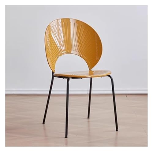 Esszimmer- und Küchenstühle Shell Esszimmerstuhl mit Kissen und Rädern, Mehrfarbig, mehrere Größen(Orange) von EBZFASO