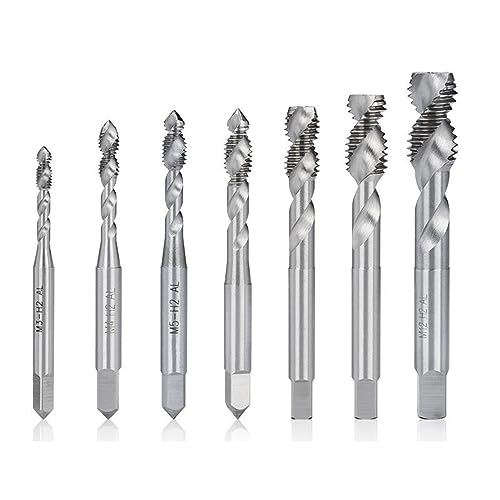 Gewindebohrer HSS Zweischneidiges Spiralnut M3-Gewindewerkzeug Handwerkzeug(M10x1.5) von EBZFASO