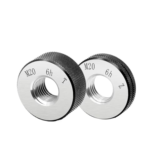 Gewindelehrdorn 1 Set M44-M49 6h Genauigkeit Standard Metric Feingewinde Ring Gauge GO-NO GO Gauge(X 0.75,M49-6h T Z) von EBZFASO