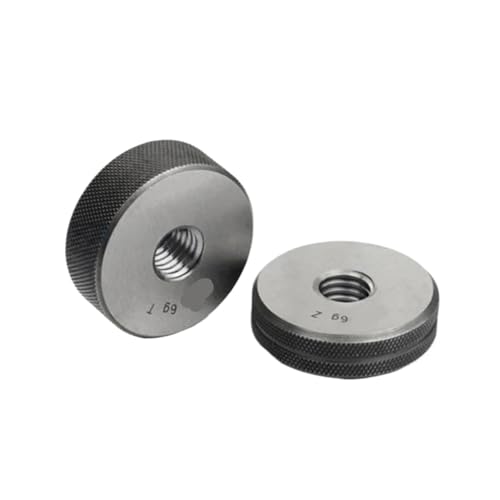 Gewindelehrdorn Gewindelehrring 2er-Pack M18-M28 GO/NO GO Gage Metric Externes Schraubenmessgerät(M22X0.75) von EBZFASO