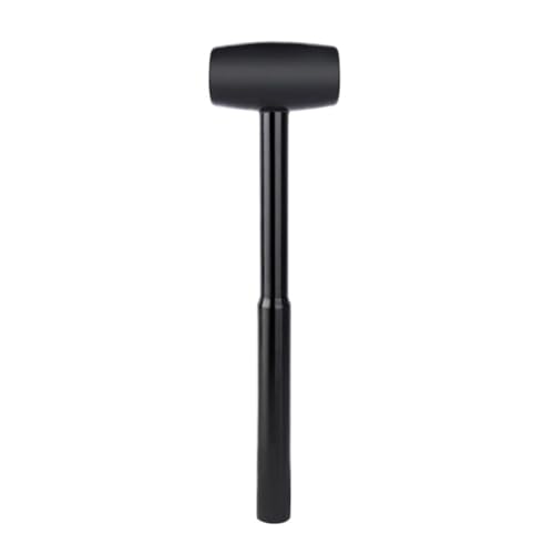 Gummihammer Doppelseitiger Schlägelkopf, Gummihammer for Installation und Reparatur Schwarz 26x7cm von EBZFASO