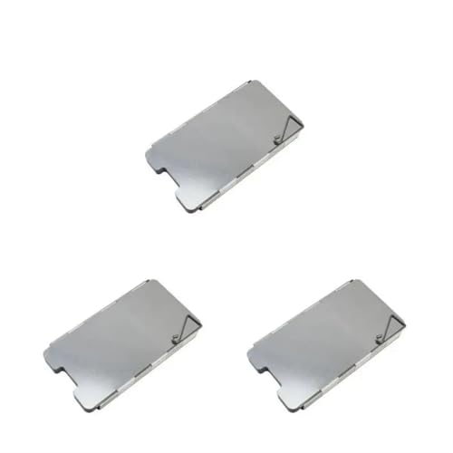 Kaminofen-Windschutzbleche Camp Herd Windschutzscheibe Faltbare 9 Platten Aluminium Legierung Outdoor Camping(9 Plates-3pcs) von EBZFASO
