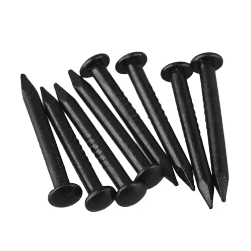 Polstermöbel-Nägel Dachdecker-Holzschraubennägel, schwarz, mehrere Größen, 50 Stück(8x1.2mm) von EBZFASO