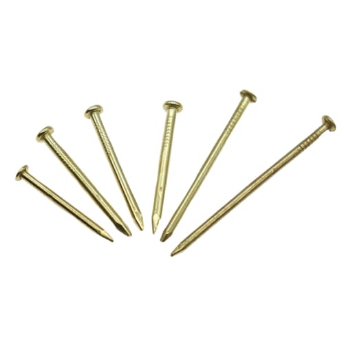 Polstermöbel-Nägel Kupferbeschichtete Eisennägel mit rundem Kopf, Gold, mehrere Größen, 10 Stück(1.8x23mm) von EBZFASO