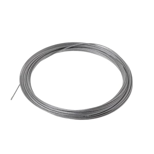 Stahlseil 304 Edelstahl 7x7 Strang Drahtseil 10 Meter 0,5-3mm Angeln Hebe Wäscheleine(2MM) von EBZFASO